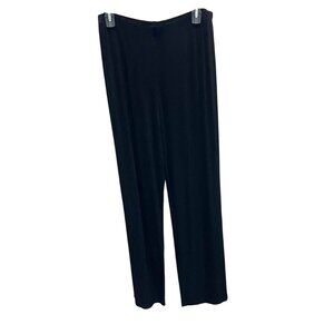 Chico's Travelers Black Wide Leg Pull On Pants Wrinkle Resistant Size 3 Tall, XL